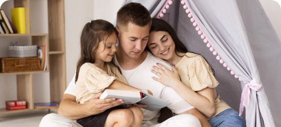 long-shot-beautiful-family-spending-time-together-at-home-with-copy-space