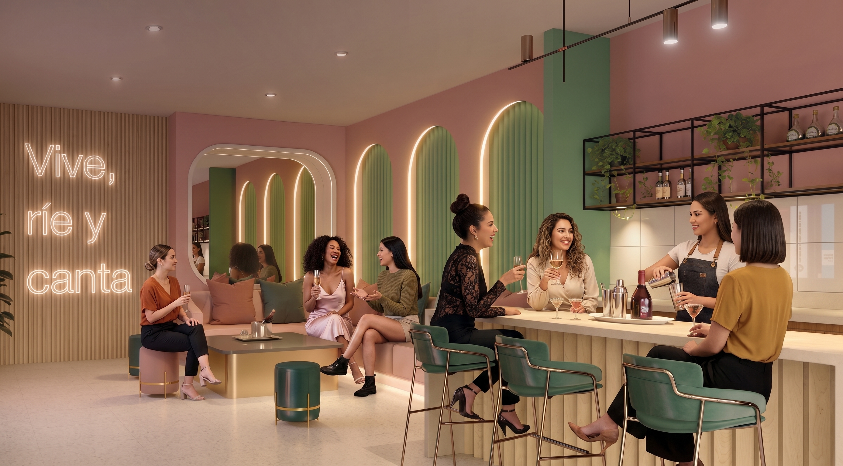 Sala de mujeres con Karaoke